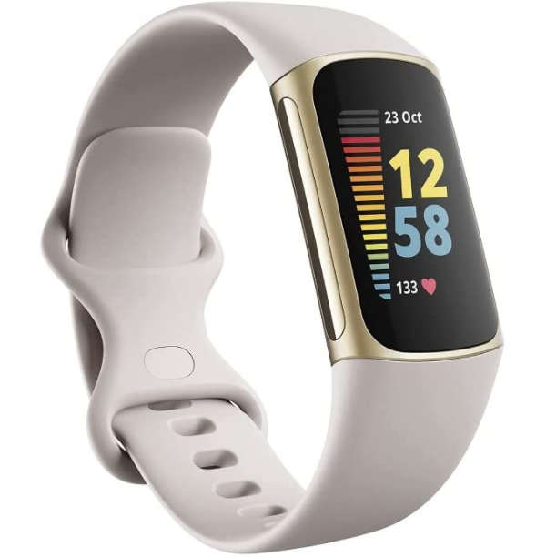 Fitbit Charge 5 Advanced Fitness & Health Tracker with Built-in GPS - Gold