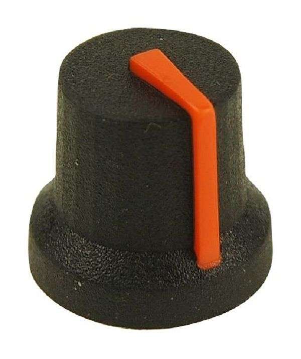 Multicomp Pro (MC170843CR) Knob, Splined Shaft, 6 mm, Rubber