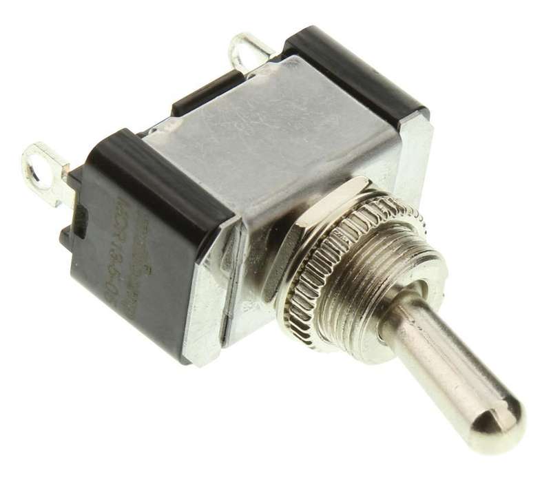 MultIcomp Pro (MCR13-5-05) Toggle Switch, On-Off, SPST, Non Illuminated