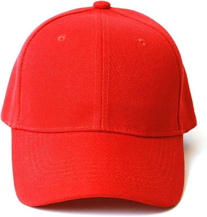 Plain Six Panel Baseball Caps, For Men and Women x 4