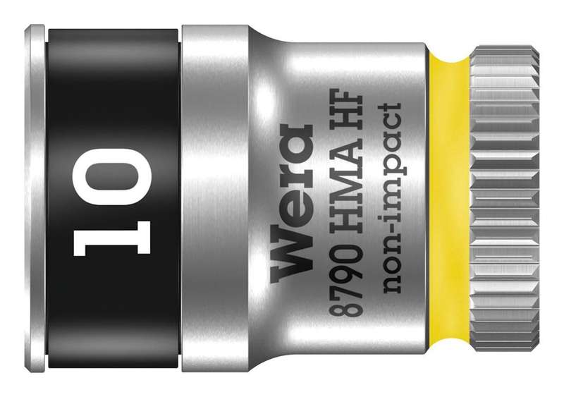 Wera (8790 10.0) Socket, Hex, Zyklop Series, 10mm AF, 6.35mm Drive