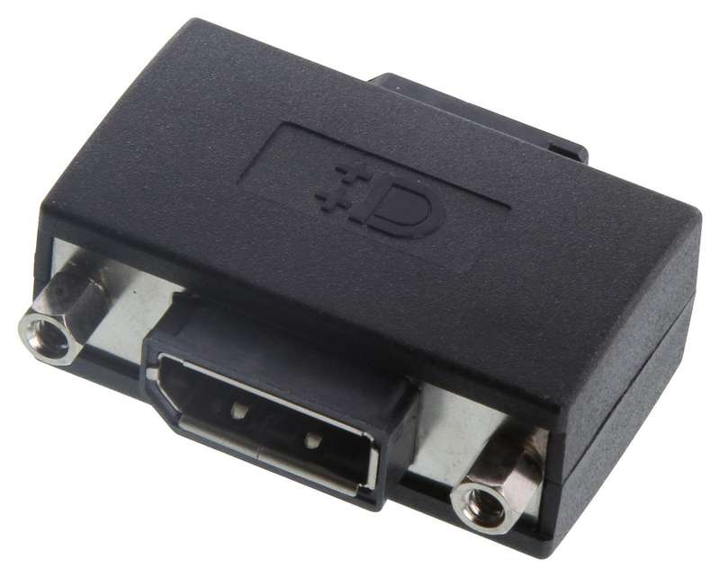L-com (DP-FF) Audio Adapter, DisplayPort Receptacle, DisplayPort Receptacle
