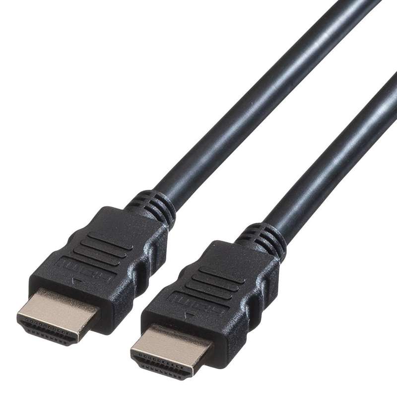Roline (11.44.5572) HDMI Type A Plug, HDMI Type A Plug, 6.6 ft, 2 m, Black