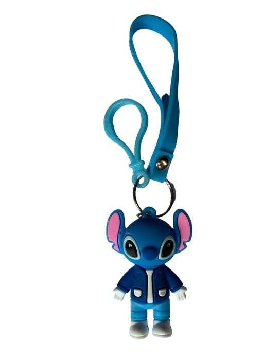 Stitch Schoolbag Tag & Keyholder - Lilo & Stitch - Blue - Figurine