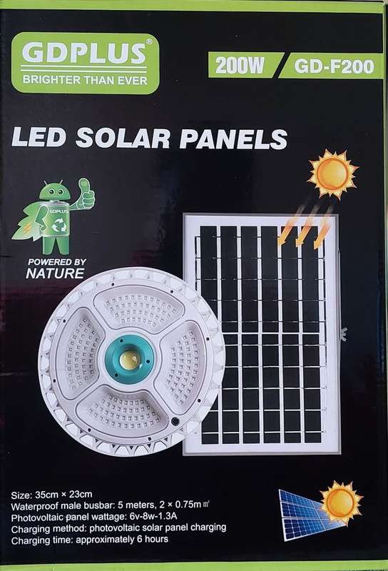 200w LED Solar Panel Saucer Lamp GD-F200