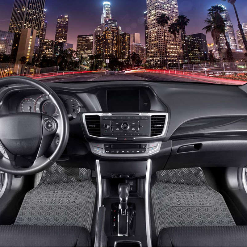 Metallic Car Mat Set - 4 Piece Set