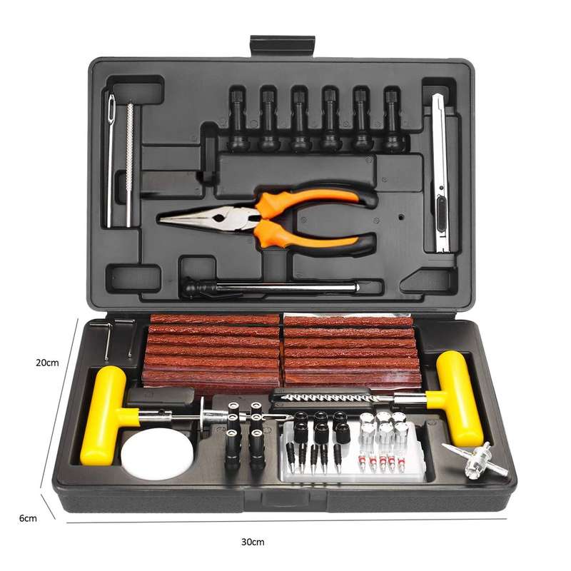 100 Pieces Tyre Repair Puncture Fix Kit