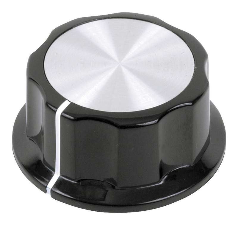 Multicomp Pro (MC21052) Knob, Round Shaft, 6.4 mm, Plastic