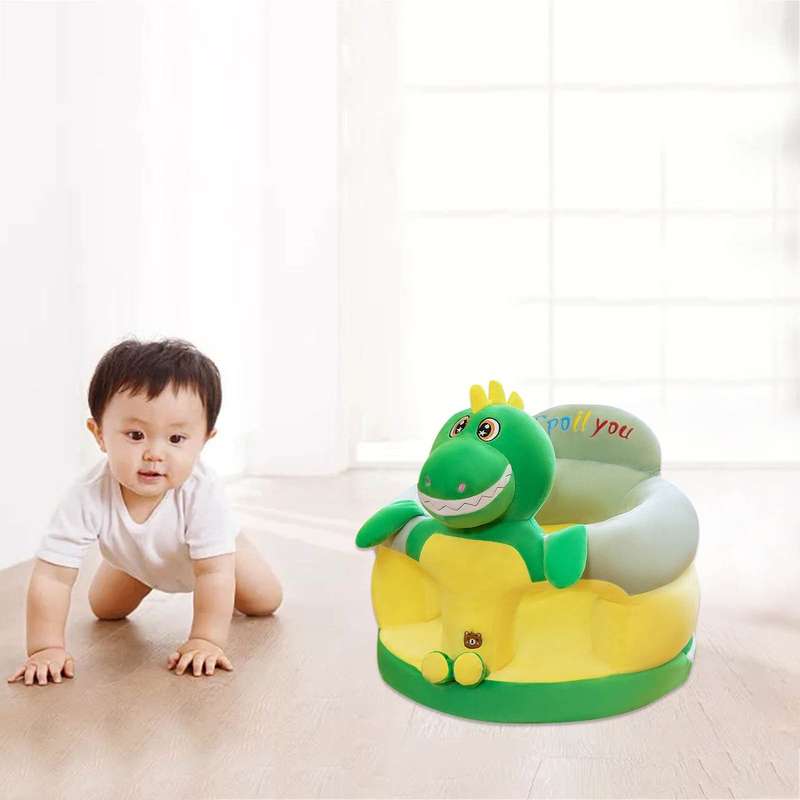 Baby Learning To Sit On Sofa Small Child Sofa Cartoon Baby Seat - Yellow