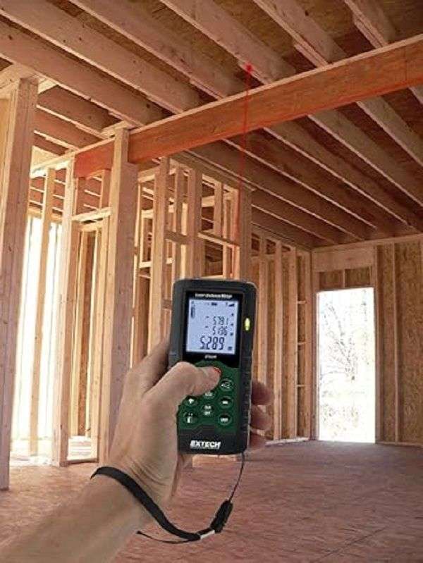 Extech (DT60M) Laser Distance Meter, 0.05m to 60m, LCD, 2 x AAA