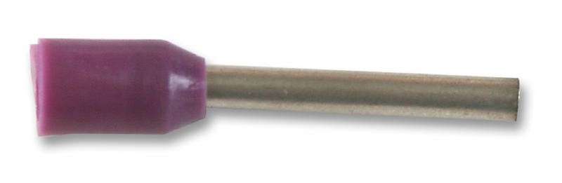 Multicomp Pro (E0208-VIOLET) Wire Ferrule, Single Wire, 26 AWG, 0.25 mm