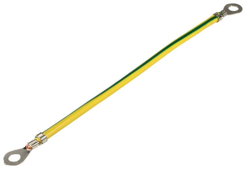 Schneider Electric (NSYEL166D6) Earth Strap, M6 Lug to M6 Lug, 160mm