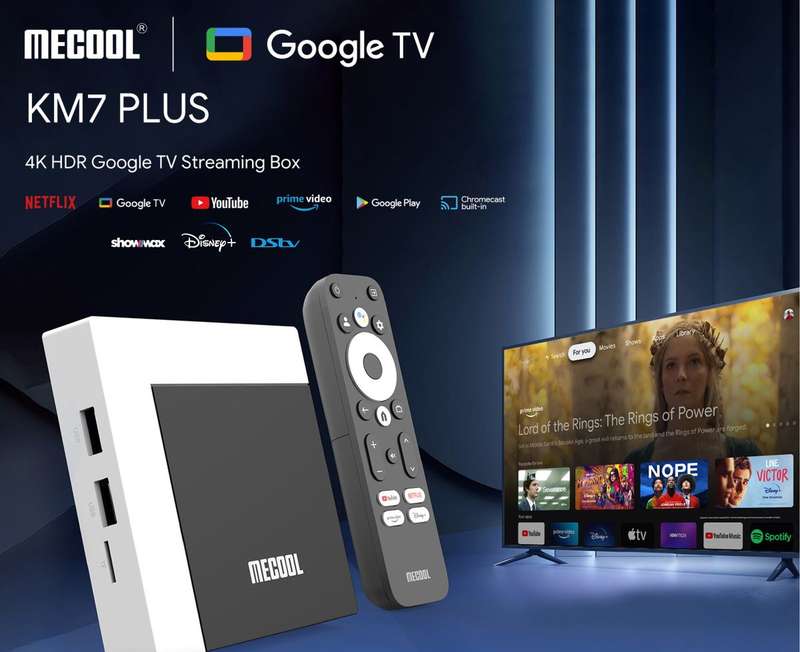 MeCool 4K Android TV Box KM7+ | Certified DStv, Netflix, Disney+ | Smart TV