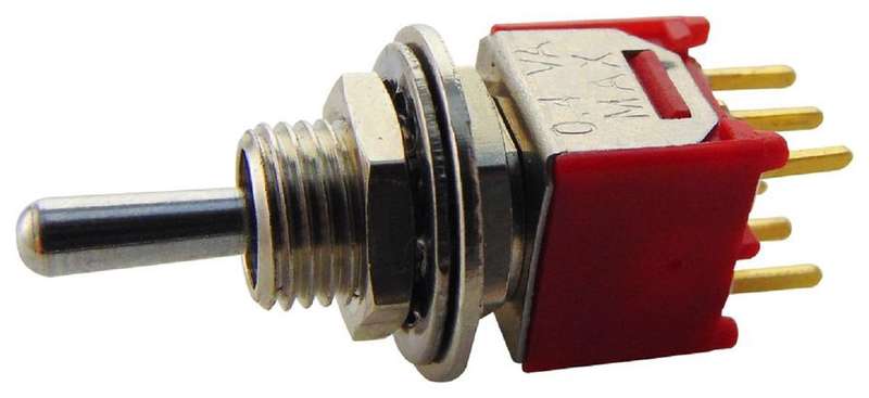 Multicomp Pro (2MD6T1B5M2RE) Toggle Switch, On-On-On, DPDT, Non Illuminated