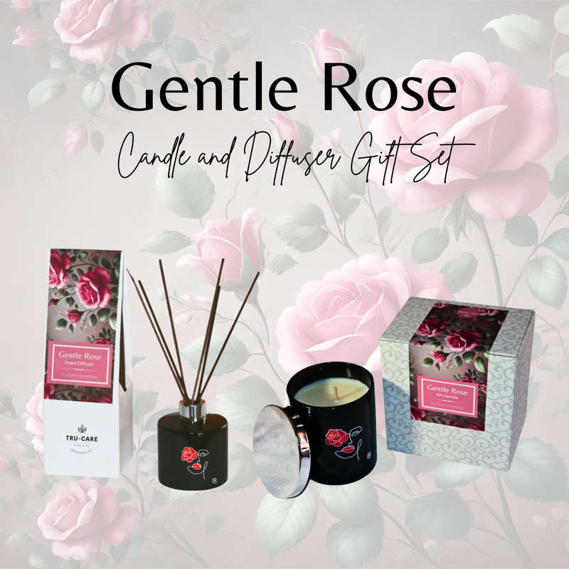 Gentle Rose Candle & Reed Diffuser Collection