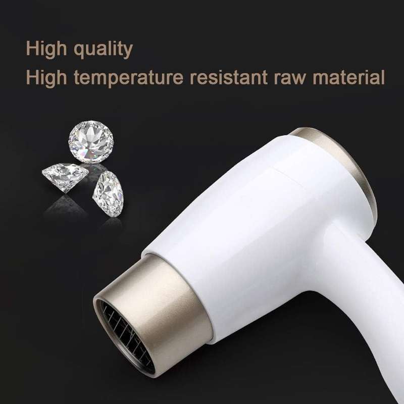 Wall Mount Hair Dryer with Stand Rack Professional Fast Drying-White