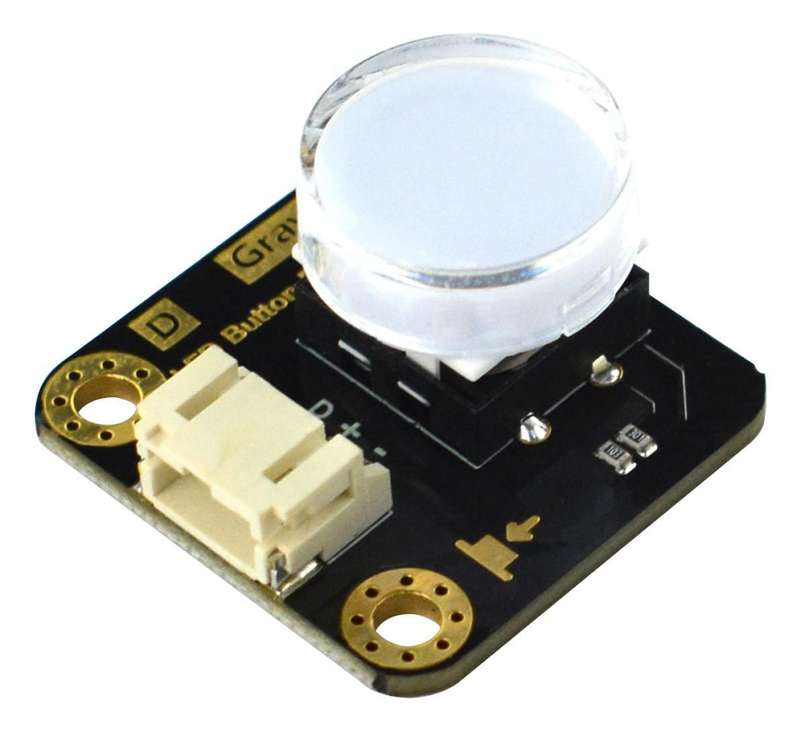 DFRobot (DFR0785-W) LED Button, Gravity, White, Arduino Board