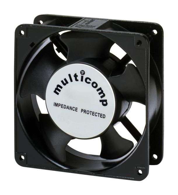 Multicomp (MC19686) AC Axial Fan, 220V to 240V, Square, 119 mm, 38.5 mm