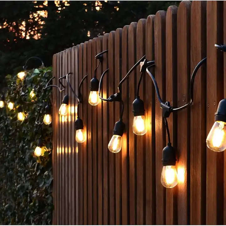 IP65 S14 Waterproof Festoon Cable 200 Led String Light With 100M Cable