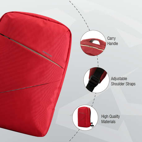 Kingsons Arrow Series -  15.6" Notebook Backpack - Red
