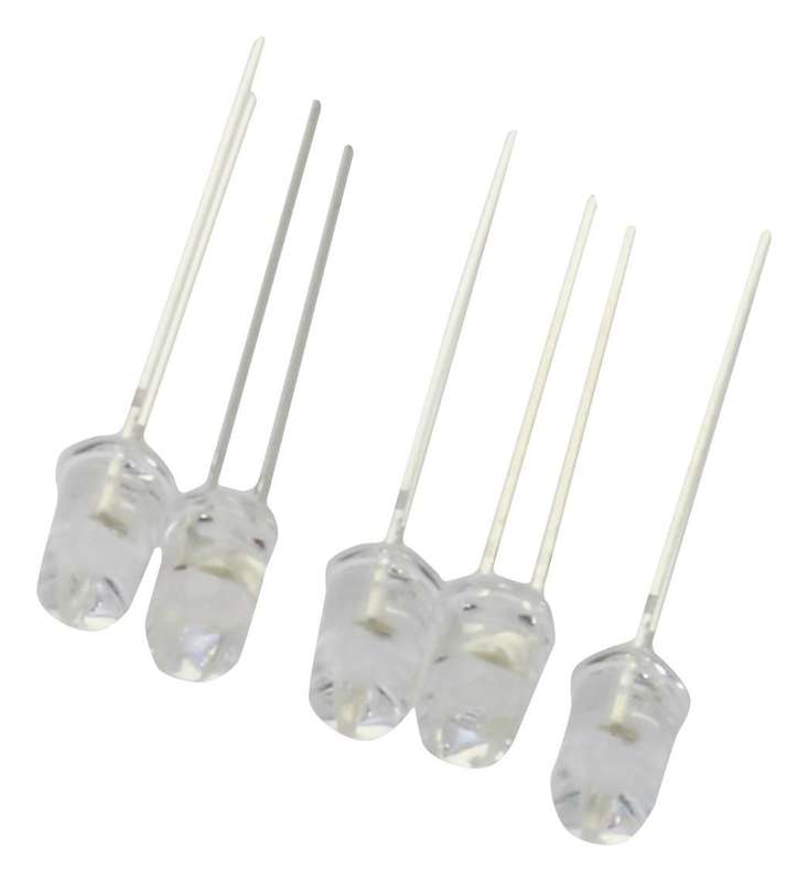 Multicomp Pro (MP-703-1066) LED, White, 20CD, Round, 5mm