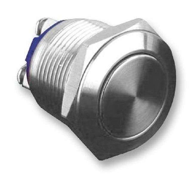 Multicomp Pro (AV01-B22-M1-F-IP65) Vandal Resistant Switch, 19 mm