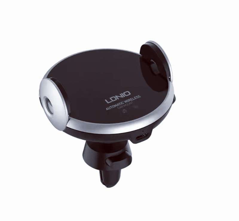 LDNIO auto-clamping car phone mount with 15W wireless charging