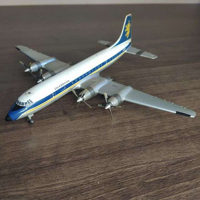 1:200 Scale, Bristol 175 Britannia 314-Caledonian, Diecast Display Model.