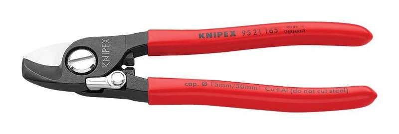 Knipex (95 21 165) Cable Cutter, Shear, 15 mm Cutting Capacity