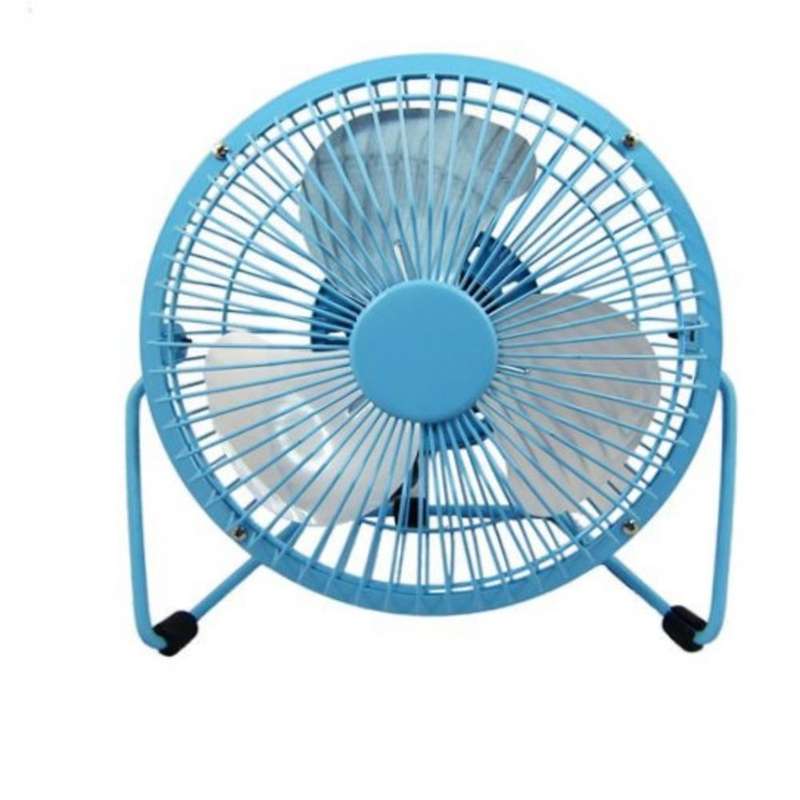 USB Mini Desk Fan Green - 4 Inch - Metal