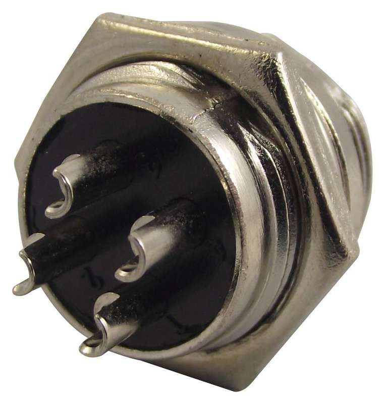 Multicomp Pro (PSG01593) Circular Connector, Panel Mount Plug, 4 Contacts