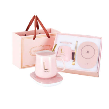 Classy Electric Coffee Warmer Coaster and Mug Set