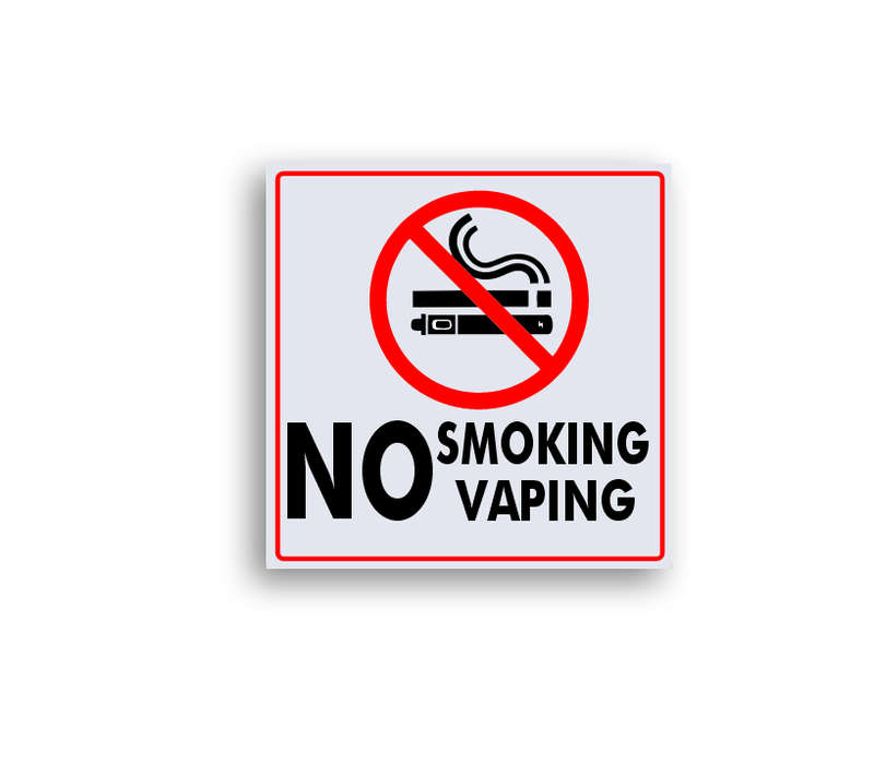 No Smoking No Vaping Sign - ABS Sign Board