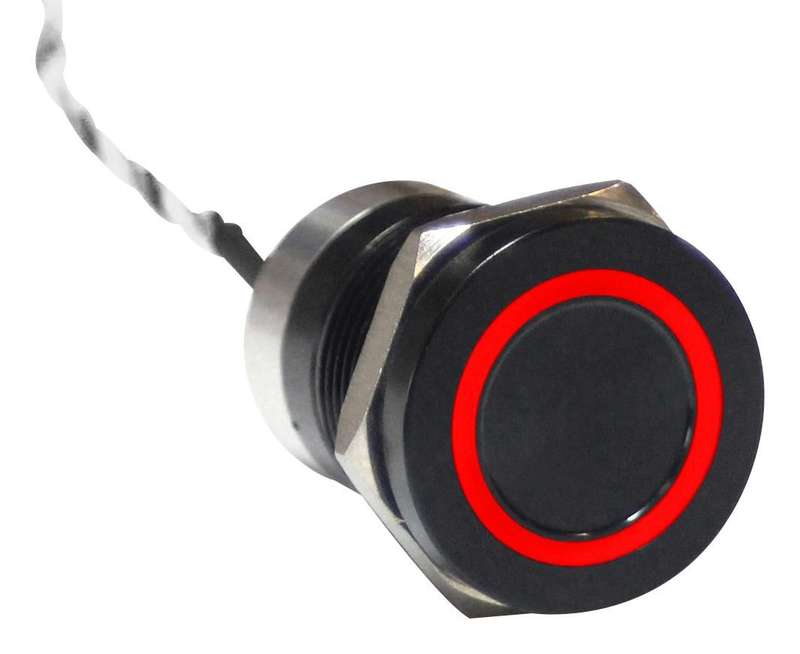 Bulgin Limited (MC19MCBRG) Vandal Resistant Switch, MC, 19.2 mm