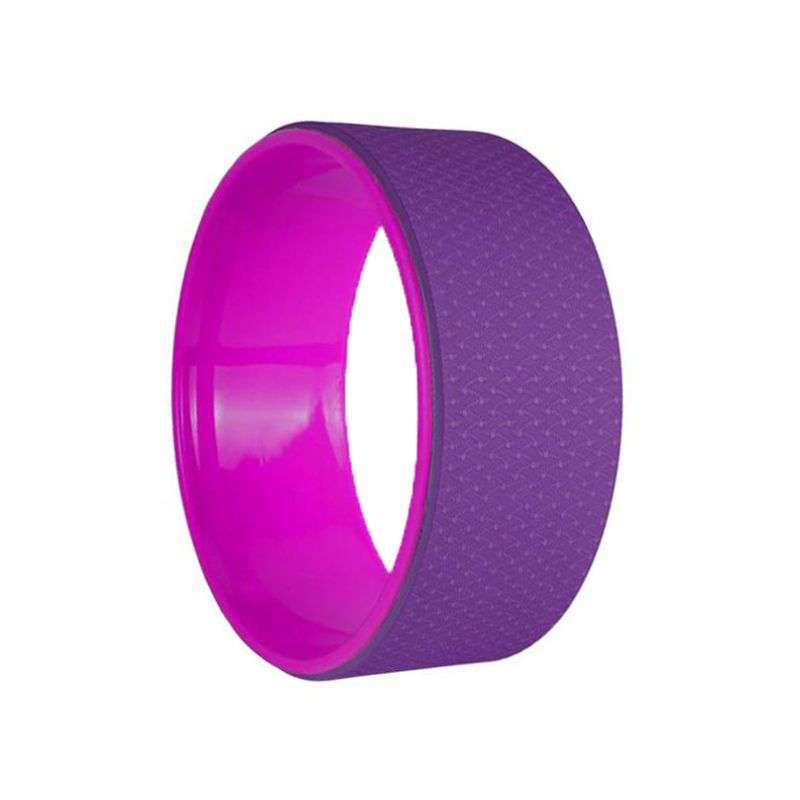 Professional Yoga Wheel Back Wheel Great For Stretching - Violet