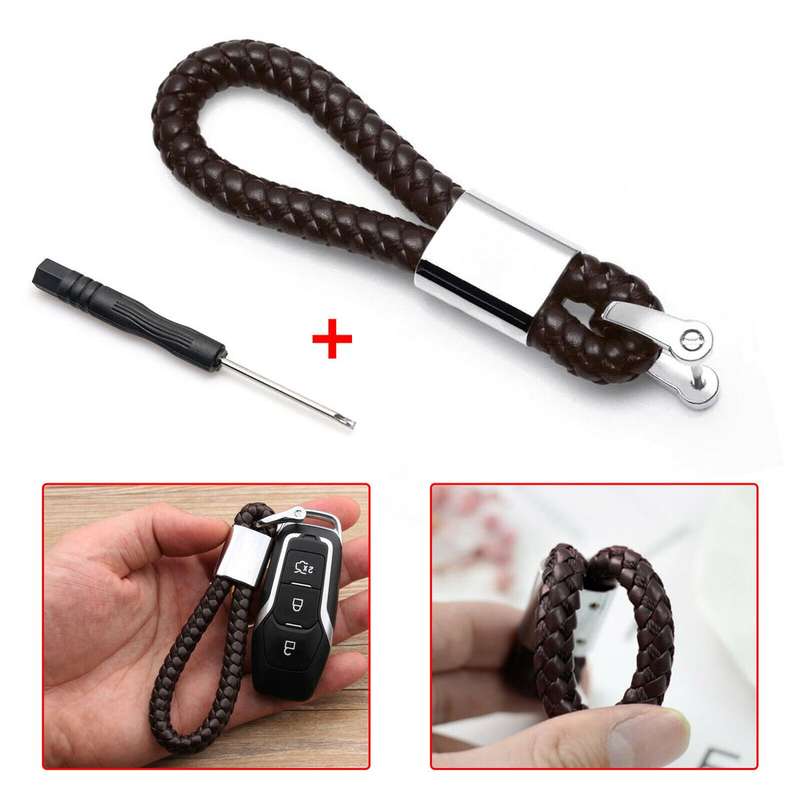 BMW Braided Rope Key Ring Holder