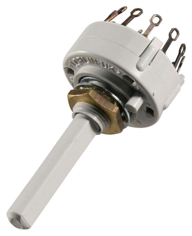 Lorlin (CK1035) Rotary Switch, 6 Position, 2 Pole, 30 °, 150 mA, 250 V, CK