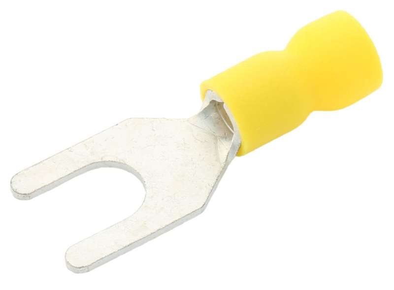Multicomp Pro (SVE5-5) Fork / Spade Tongue Terminal, SVE, 12AWG to 10AWG