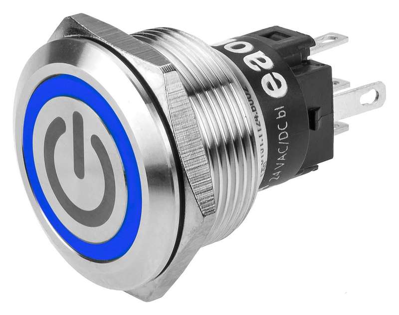 EAO (82-6151.1123.B002) Vandal Resistant Switch, Engraved, Standby, 22 mm