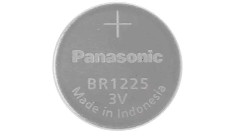 Panasonic (BR1225) Button Battery, 3V, 12.5mm Diameter