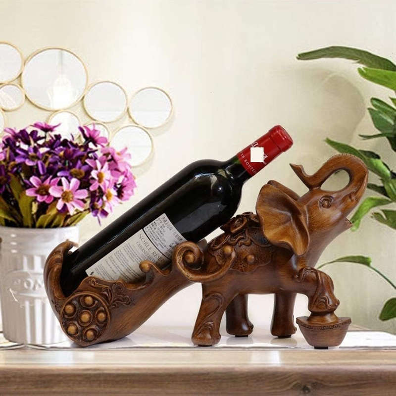 Elephant Wine Rack Resin