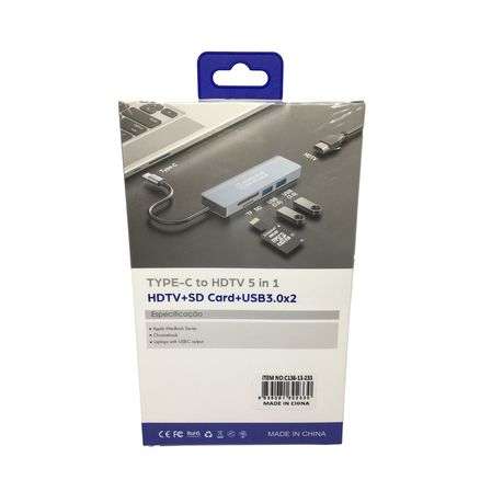AOWEIXUN ORVESION TYPE-C TO HDMI 5-in-1 Type-C to HDMI Adapter