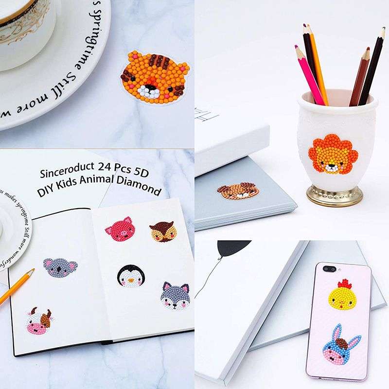 Jacaranda 5D DIY Diamond Painting Sticker Kit With Colouring Goodie Bag - Boys