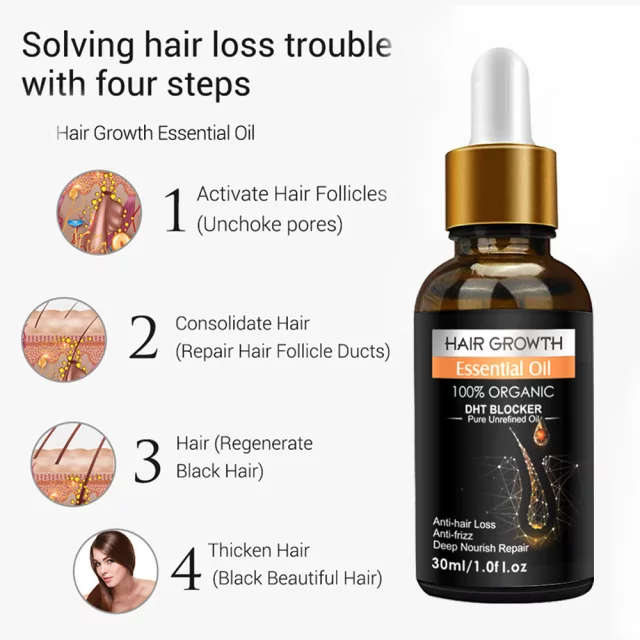 Essential Oil Biotin Cold-Pressed DHT Blocker