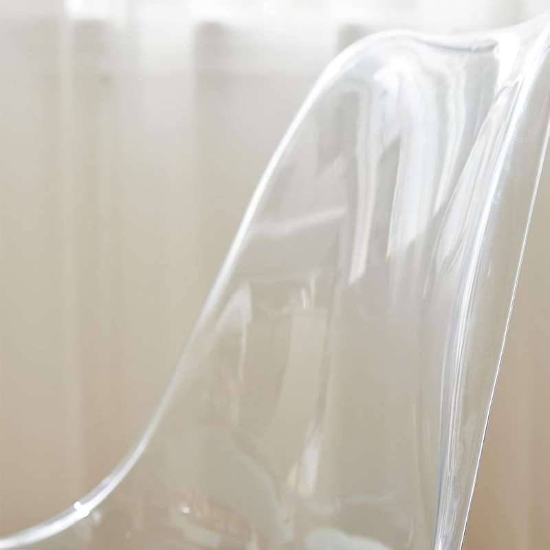 Transparent High Bar stools- Ergonomic & Elegant Design-Trasparenrt grey