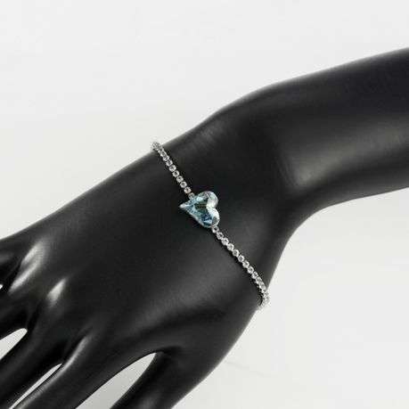 Bracelet Embellished with Austrain Heart Crystal