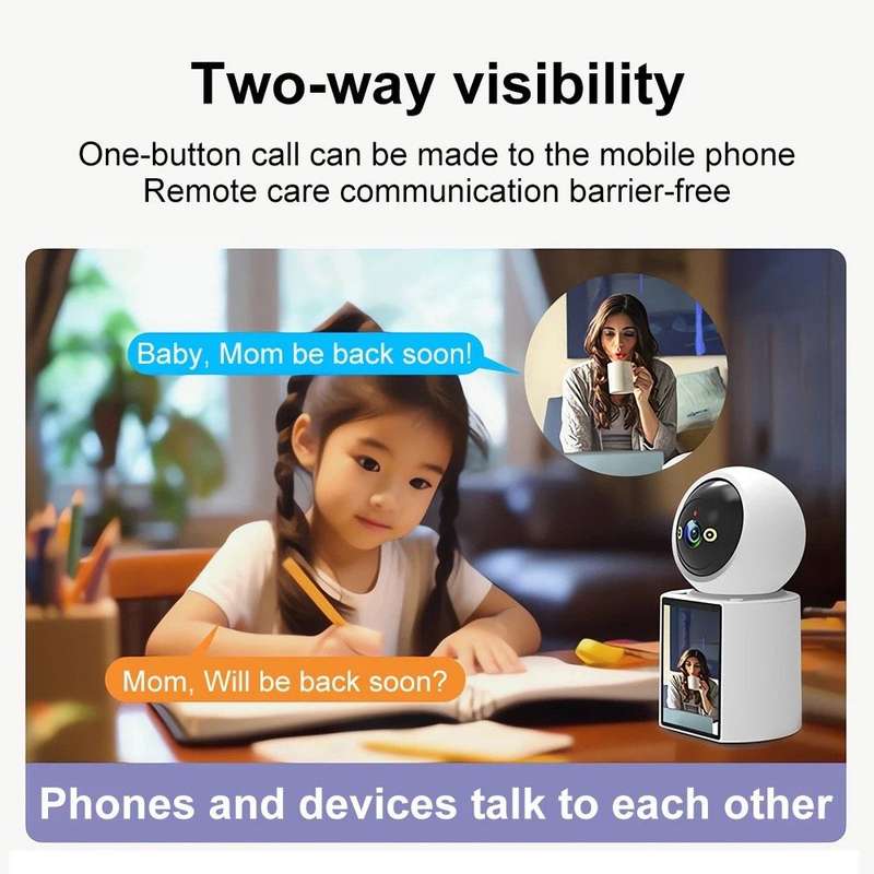 Home Security Cameras Two-Way Video & Audio Camera Night Vision