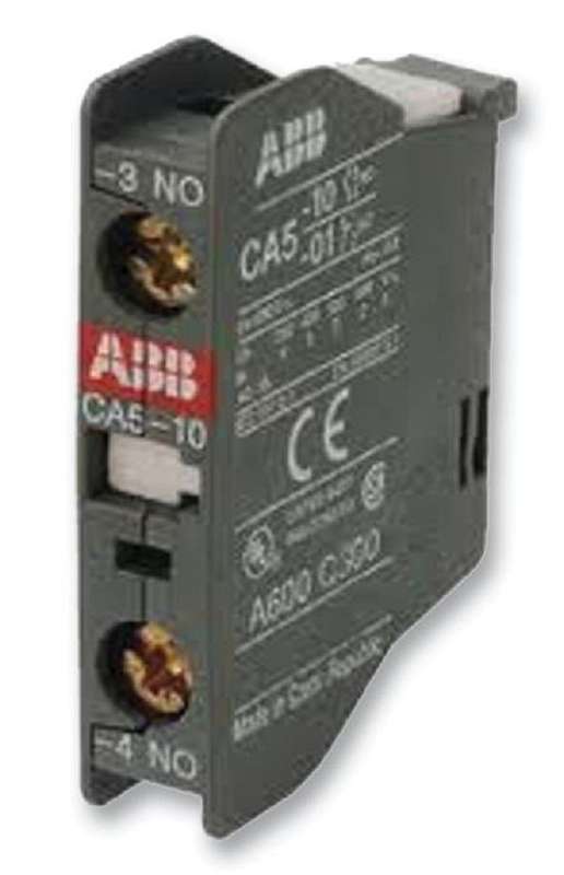 Abb (1SBN010010R1010) Contact Block, Front Mount, 1NO, 6 A, 690 V