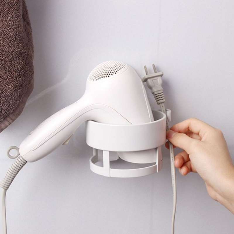 Multifunctional Hairdryer Cup Brush Holder With Vacuum Suction Cup