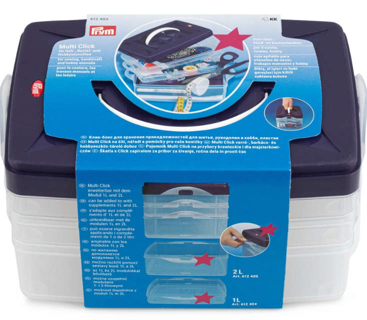 Prym Sewing Hobby Storage Box Multi Click Basic & Expansion Modules - Storage Box Multi Click Bas...